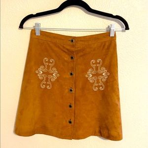 The Kooples Goat Leather Skirt